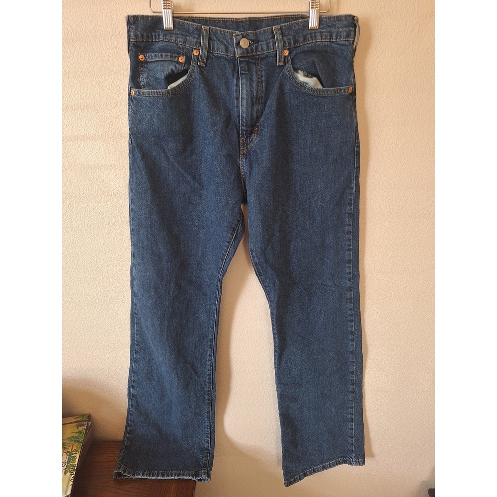 Levis 517 Bootcut Jeans Mens 33x30 Medium Wash Denim WaterLess Blue